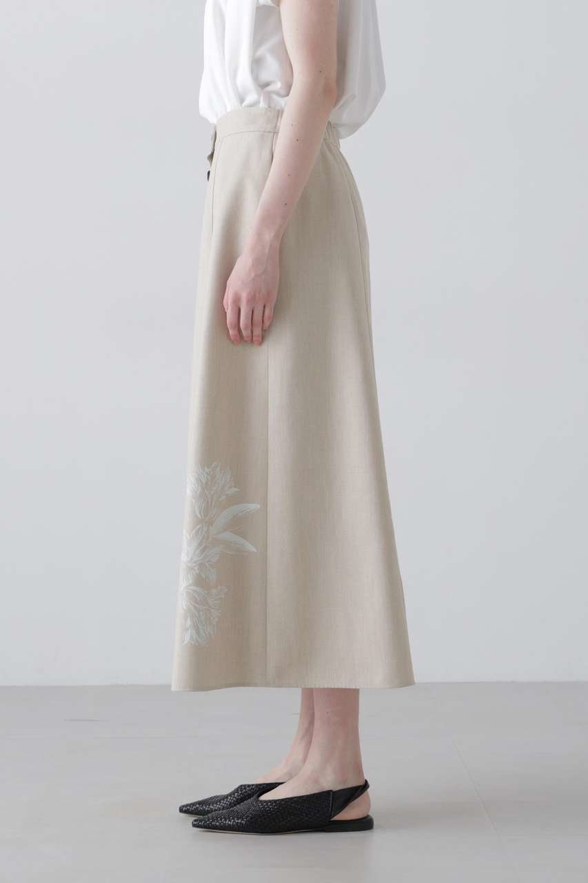 【アドーア/ADORE】のドライハイブリッドスカート 大人の最旬トレンドファッション＆コーディネート founy(ファウニー) 　ファッション　Fashion　レディースファッション　Fashion for Women　スカート　Skirts　ロングスカート　Long Skirts / Maxi & Midi Skirts　おすすめ　Recommended / Our Picks　オックス　Oxford Fabric　セットアップ　Set-Up, Coordinated Outfit　フレア　Flare, Flared　フロント　Front, Front Design　プリント　Print, Printed Pattern　ミックス　Mix, Mixed Style　ラバー　Rubber, Rubber Sole　ロング　Long, Long-Length　other-6|ID: prp329100004896695 ipo3291000000036611611