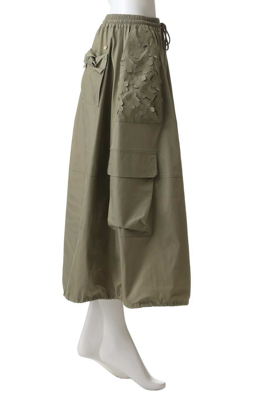 【ミュベール/MUVEIL】のフラワーカーゴスカート 人気、トレンドファッション・服の通販 founy(ファニー) ファッション Fashion レディースファッション Fashion for Women スカート Skirts ロングスカート Long Skirts / Maxi & Midi Skirts ストレッチ Stretch, Stretchy Fabric フェミニン Feminine, Girly フォルム Silhouette, Form フラワー Flower, Floral ポケット Pocket, Pocket Detail リボン Ribbon, Bow ロング Long, Long-Length 新作・新入荷 New Arrivals / New In other-3|ID: prp329100004896705 ipo3291000000036611690