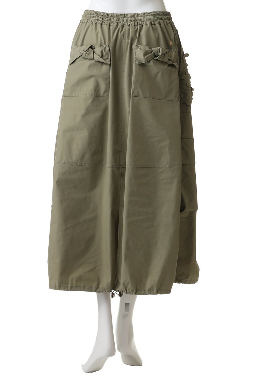 【ミュベール/MUVEIL】のフラワーカーゴスカート 人気、トレンドファッション・服の通販 founy(ファニー) ファッション Fashion レディースファッション Fashion for Women スカート Skirts ロングスカート Long Skirts / Maxi & Midi Skirts ストレッチ Stretch, Stretchy Fabric フェミニン Feminine, Girly フォルム Silhouette, Form フラワー Flower, Floral ポケット Pocket, Pocket Detail リボン Ribbon, Bow ロング Long, Long-Length 新作・新入荷 New Arrivals / New In other-4|ID: prp329100004896705 ipo3291000000036611691