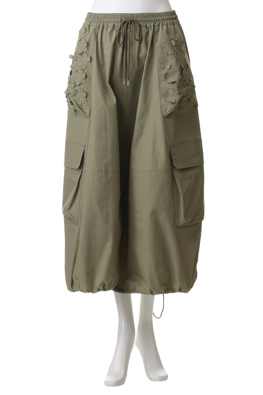 【ミュベール/MUVEIL】のフラワーカーゴスカート 人気、トレンドファッション・服の通販 founy(ファニー) ファッション Fashion レディースファッション Fashion for Women スカート Skirts ロングスカート Long Skirts / Maxi & Midi Skirts ストレッチ Stretch, Stretchy Fabric フェミニン Feminine, Girly フォルム Silhouette, Form フラワー Flower, Floral ポケット Pocket, Pocket Detail リボン Ribbon, Bow ロング Long, Long-Length 新作・新入荷 New Arrivals / New In other-6|ID: prp329100004896705 ipo3291000000036611695