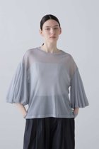 【アドーア/ADORE】のチュールジャージートップス 人気、トレンドファッション・服の通販 founy(ファニー) ファッション Fashion レディースファッション Fashion for Women トップス・カットソー Cut & Sew Tops シャツ・ブラウス・オフィスカジュアル Elegant Blouses & Button-Ups ロングTシャツ・Tシャツ Longline T-Shirts & Tees カットソー・ベーシックTシャツ Cut-and-Sewn Tops / Stretch Tees & Basics ショート Short, Short Length シンプル Simple, Minimal ストレッチ Stretch, Stretchy Fabric スリーブ Sleeve, Long Sleeve / Short Sleeve チュール Tulip, Tulip Motif ブラウジング Blouson Silhouette, Cinched Waist 夏 Summer 新作・新入荷 New Arrivals / New In thumbnail ブルー|ID: prp329100004898083 ipo3291000000036638268