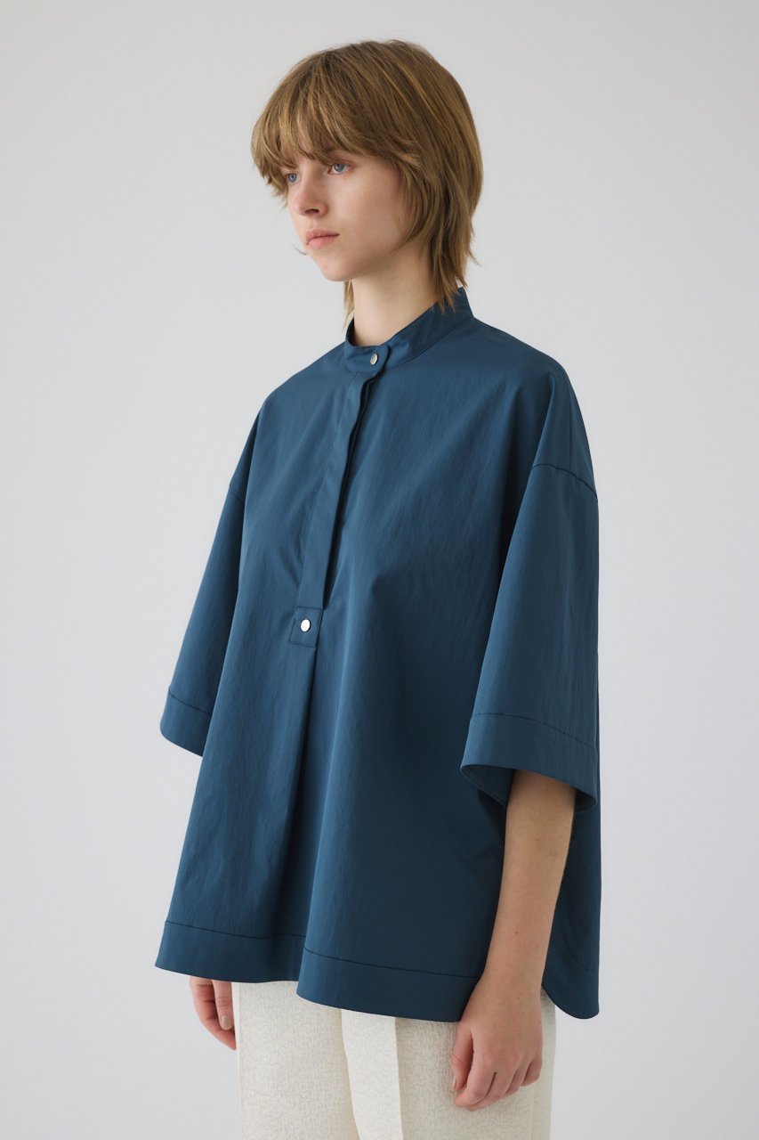 【リムアーク/RIM.ARK】の【4/1 10:00販売開始】Band collar detail tops/トップス 人気、トレンドファッション・服の通販 founy(ファニー) 　ファッション　Fashion　レディースファッション　Fashion for Women　トップス・カットソー　Cut & Sew Tops　シャツ・ブラウス・オフィスカジュアル　Elegant Blouses & Button-Ups　おすすめ　Recommended / Our Picks　インナー　Innerwear　コンパクト　Compact, Small Size　ショート　Short, Short Length　シルバー　Silver, Metallic Silver　スラックス　Slacks, Dress Pants　スリーブ　Sleeve, Long Sleeve / Short Sleeve　タイトスカート　Pencil Skirt, Tight Skirt　ドット　Polka Dot, Dot Pattern　バランス　Balance, Style Balance　フロント　Front, Front Design　モダン　Modern, Contemporary　ワイド　Wide, Wide Fit　新作・新入荷　New Arrivals / New In　other-2|ID: prp329100004898095 ipo3291000000036638378