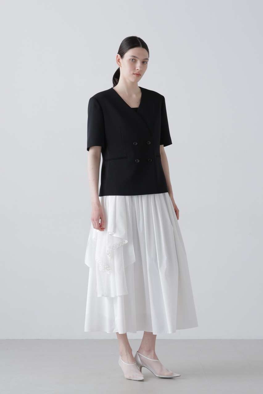 【アドーア/ADORE】のストレッチジョーゼットジャケット 人気、トレンドファッション・服の通販 founy(ファニー) 　ファッション　Fashion　レディースファッション　Fashion for Women　アウター　Coat / Outerwear Collection　レディースジャケット・軽アウター　Jackets　おすすめ　Recommended / Our Picks　コンパクト　Compact, Small Size　ジャケット　Jacket, Outerwear　セットアップ　Set-Up, Coordinated Outfit　ダブル　Double, Double-Breasted　エレガント 上品　Elegant　新作・新入荷　New Arrivals / New In　other-4|ID: prp329100004898098 ipo3291000000036638407