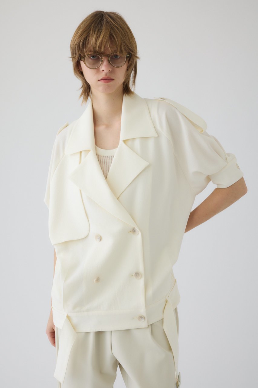 【リムアーク/RIM.ARK】の【4/1 10:00販売開始】Soft trench JK/ジャケット 人気、トレンドファッション・服の通販 founy(ファニー) 　ファッション　Fashion　レディースファッション　Fashion for Women　アウター　Coat / Outerwear Collection　レディースジャケット・軽アウター　Jackets　おすすめ　Recommended / Our Picks　インナー　Innerwear　ジャケット　Jacket, Outerwear　セットアップ　Set-Up, Coordinated Outfit　ドレープ　Drape, Draping Fabric　ワイド　Wide, Wide Fit　エレガント 上品　Elegant　新作・新入荷　New Arrivals / New In　 other-1|ID: prp329100004898099 ipo3291000000036638412