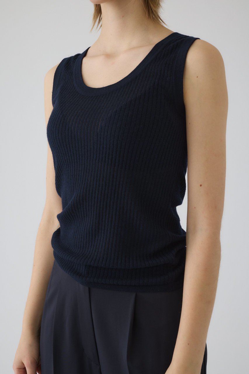 【リムアーク/RIM.ARK】の【4/1 10:00販売開始】Needle knit tank top/タンクトップ 人気、トレンドファッション・服の通販 founy(ファニー) ファッション Fashion レディースファッション Fashion for Women トップス・カットソー Cut & Sew Tops ニット Knit Tops & Sweaters カジュアルプルオーバー・ニットトップス Pullovers & Knit Tops / Casual Pullovers おすすめ Recommended / Our Picks インナー Innerwear キャミソール Camisole, Spaghetti Strap Top タンク Tank Top, Sleeveless Top エレガント 上品 Elegant 新作・新入荷 New Arrivals / New In other-4|ID: prp329100004898103 ipo3291000000036638455