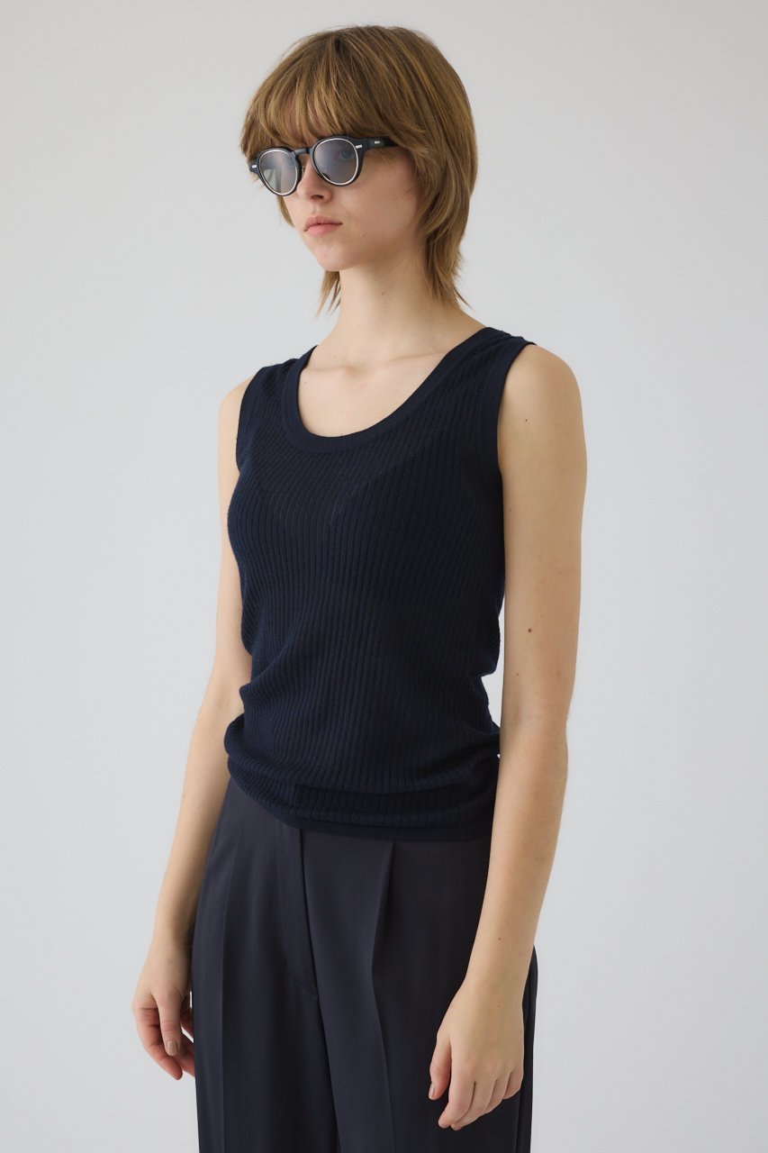 【リムアーク/RIM.ARK】の【4/1 10:00販売開始】Needle knit tank top/タンクトップ 人気、トレンドファッション・服の通販 founy(ファニー) ファッション Fashion レディースファッション Fashion for Women トップス・カットソー Cut & Sew Tops ニット Knit Tops & Sweaters カジュアルプルオーバー・ニットトップス Pullovers & Knit Tops / Casual Pullovers おすすめ Recommended / Our Picks インナー Innerwear キャミソール Camisole, Spaghetti Strap Top タンク Tank Top, Sleeveless Top エレガント 上品 Elegant 新作・新入荷 New Arrivals / New In other-5|ID: prp329100004898103 ipo3291000000036638456