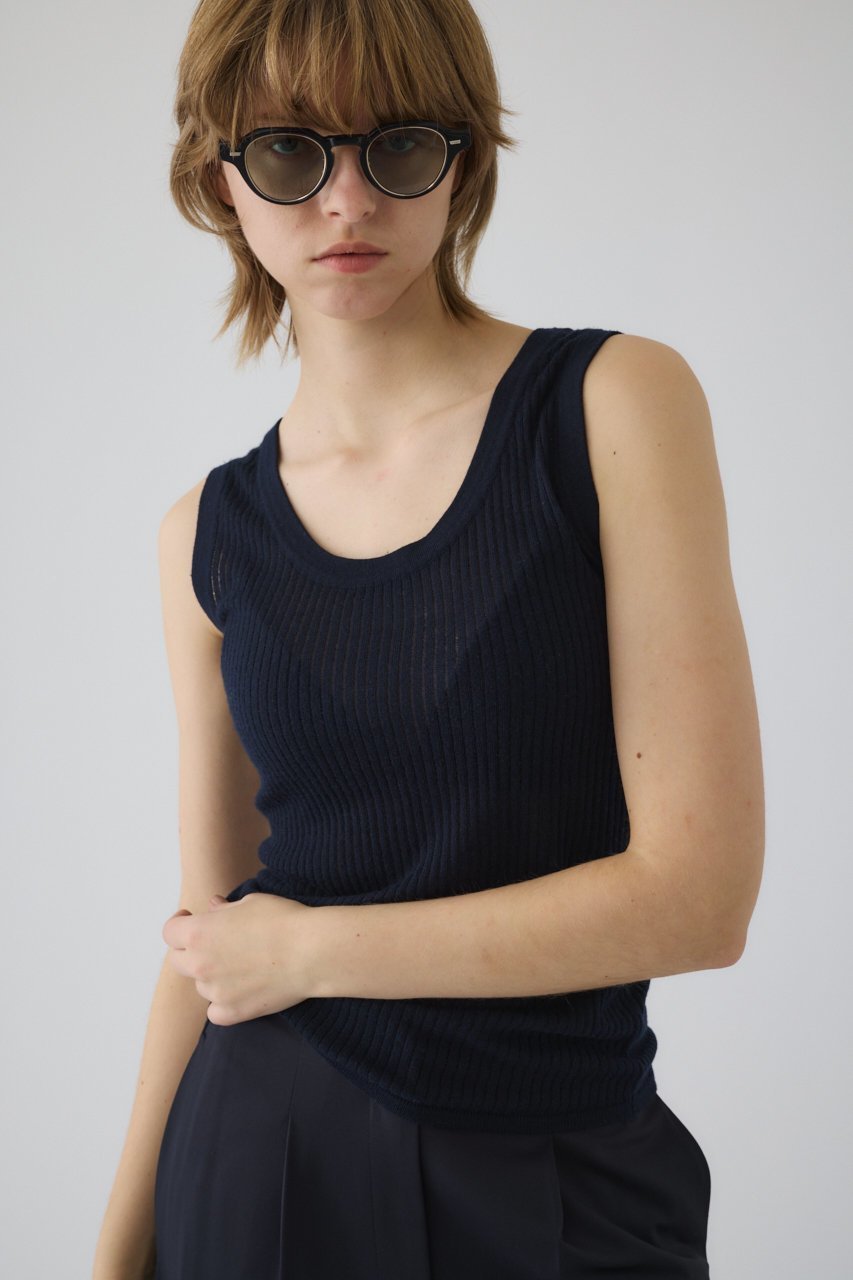 【リムアーク/RIM.ARK】の【4/1 10:00販売開始】Needle knit tank top/タンクトップ 人気、トレンドファッション・服の通販 founy(ファニー) ファッション Fashion レディースファッション Fashion for Women トップス・カットソー Cut & Sew Tops ニット Knit Tops & Sweaters カジュアルプルオーバー・ニットトップス Pullovers & Knit Tops / Casual Pullovers おすすめ Recommended / Our Picks インナー Innerwear キャミソール Camisole, Spaghetti Strap Top タンク Tank Top, Sleeveless Top エレガント 上品 Elegant 新作・新入荷 New Arrivals / New In other-8|ID: prp329100004898103 ipo3291000000036638459