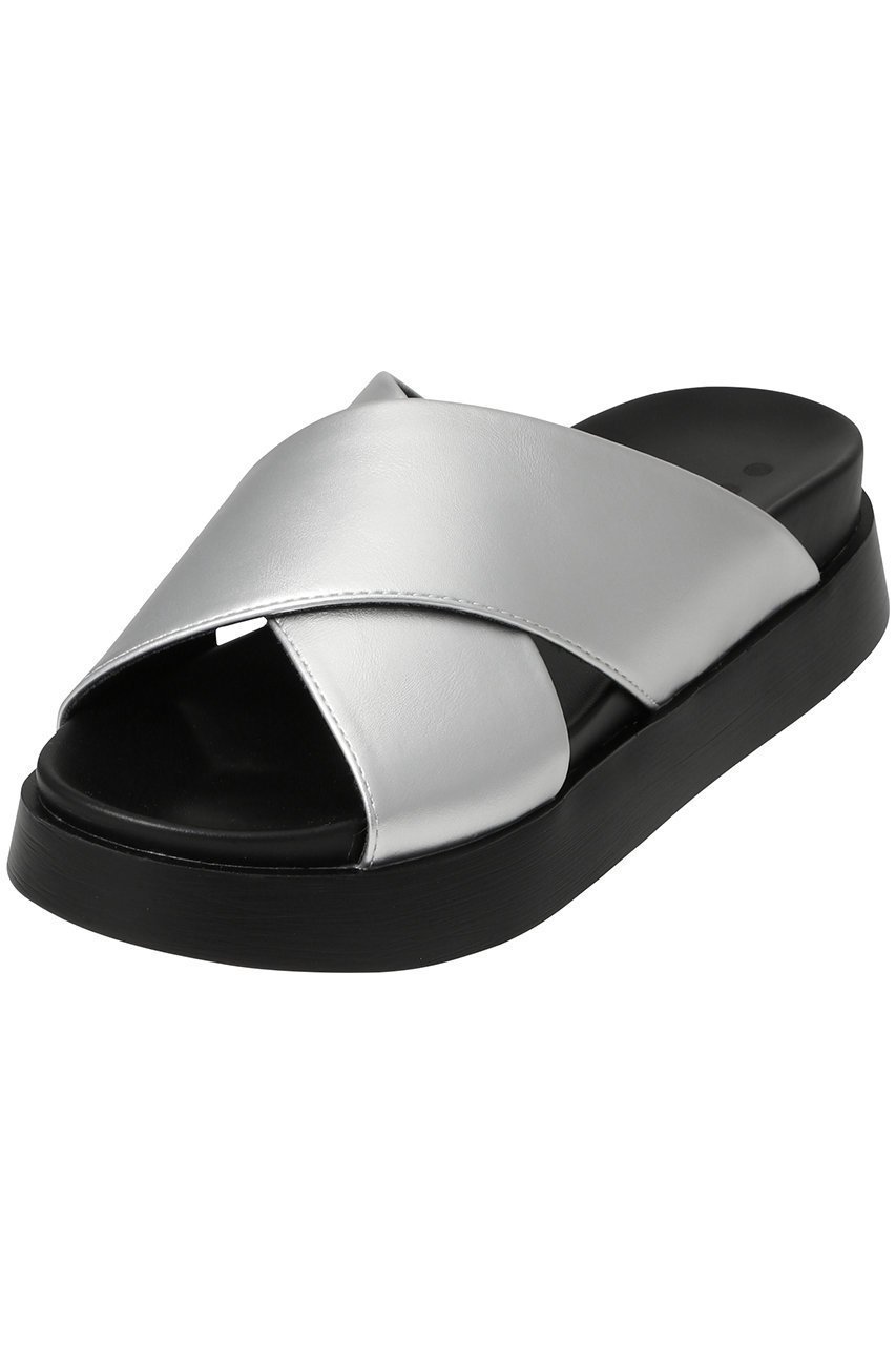 【スリー ドッツ/three dots】のクロスサンダル インテリア・キッズ・メンズ・レディースファッション・服の通販 founy(ファニー) ファッション Fashion レディースファッション Fashion for Women サンダル Sandals, Summer Shoes シンプル Simple, Minimal デニム Denim, Jeans Material フェミニン Feminine, Girly モダン Modern, Contemporary リゾート Resort, Vacation Style 夏 Summer 春 Spring S/S・春夏 SS, Spring/Summer, Warm Season 軽量 Lightweight, Ultra Light シルバー|ID: prp329100004898127 ipo3291000000036640593