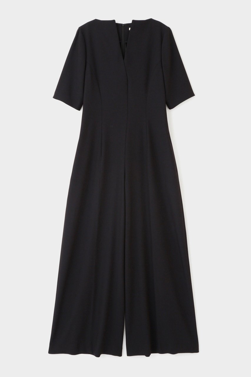 【ル フィル/LE PHIL】の2WAYツイルハーフスリーブコンビネゾン インテリア・キッズ・メンズ・レディースファッション・服の通販 founy(ファニー) 　ファッション　Fashion　レディースファッション　Fashion for Women　パンツ　Pants & Trousers　エレガント 上品　Elegant　オケージョン　Occasion Wear　カーディガン　Cardigan, Knitwear　ジャケット　Jacket, Outerwear　ストレッチ　Stretch, Stretchy Fabric　ストレート　Straight, Straight Cut　ツイル　Twist, Twisted Detail　フィット　Fit, Slim Fit　フロント　Front, Front Design　ボトム　Bottoms, Lower Wear　定番　Standard, Basic Item　ブラック|ID: prp329100004898134 ipo3291000000036641038