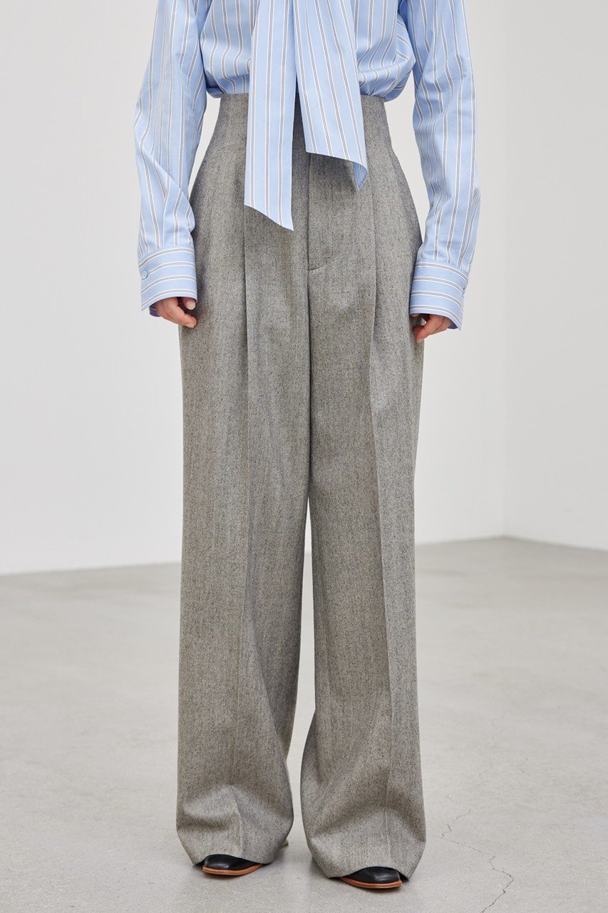 【ベイジ,/BEIGE,】のNATION(ナシオン)/ウールヘリンボーンタックワイドパンツ 人気、トレンドファッション・服の通販 founy(ファニー) 　ファッション　Fashion　レディースファッション　Fashion for Women　パンツ　Pants & Trousers　クラシカル　Classical, Vintage-Inspired　クラシック　Classic, Timeless Style　タートルネック　Turtleneck, High Neck　マニッシュ　Mannish, Boyish　ワイド　Wide, Wide Fit　other-7|ID: prp329100004898139 ipo3291000000036641182