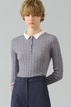 【サードマガジン/THIRD MAGAZINE】のポロニット 人気、トレンドファッション・服の通販 founy(ファニー) ファッション Fashion レディースファッション Fashion for Women トップス・カットソー Cut & Sew Tops ニット Knit Tops & Sweaters カジュアルプルオーバー・ニットトップス Pullovers & Knit Tops / Casual Pullovers インナー Innerwear thumbnail グレー|ID: prp329100004898141 ipo3291000000036641241