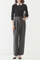 【サードマガジン/THIRD MAGAZINE】のポロニット 人気、トレンドファッション・服の通販 founy(ファニー) ファッション Fashion レディースファッション Fashion for Women トップス・カットソー Cut & Sew Tops ニット Knit Tops & Sweaters カジュアルプルオーバー・ニットトップス Pullovers & Knit Tops / Casual Pullovers インナー Innerwear thumbnail ブラック|ID: prp329100004898141 ipo3291000000036641242