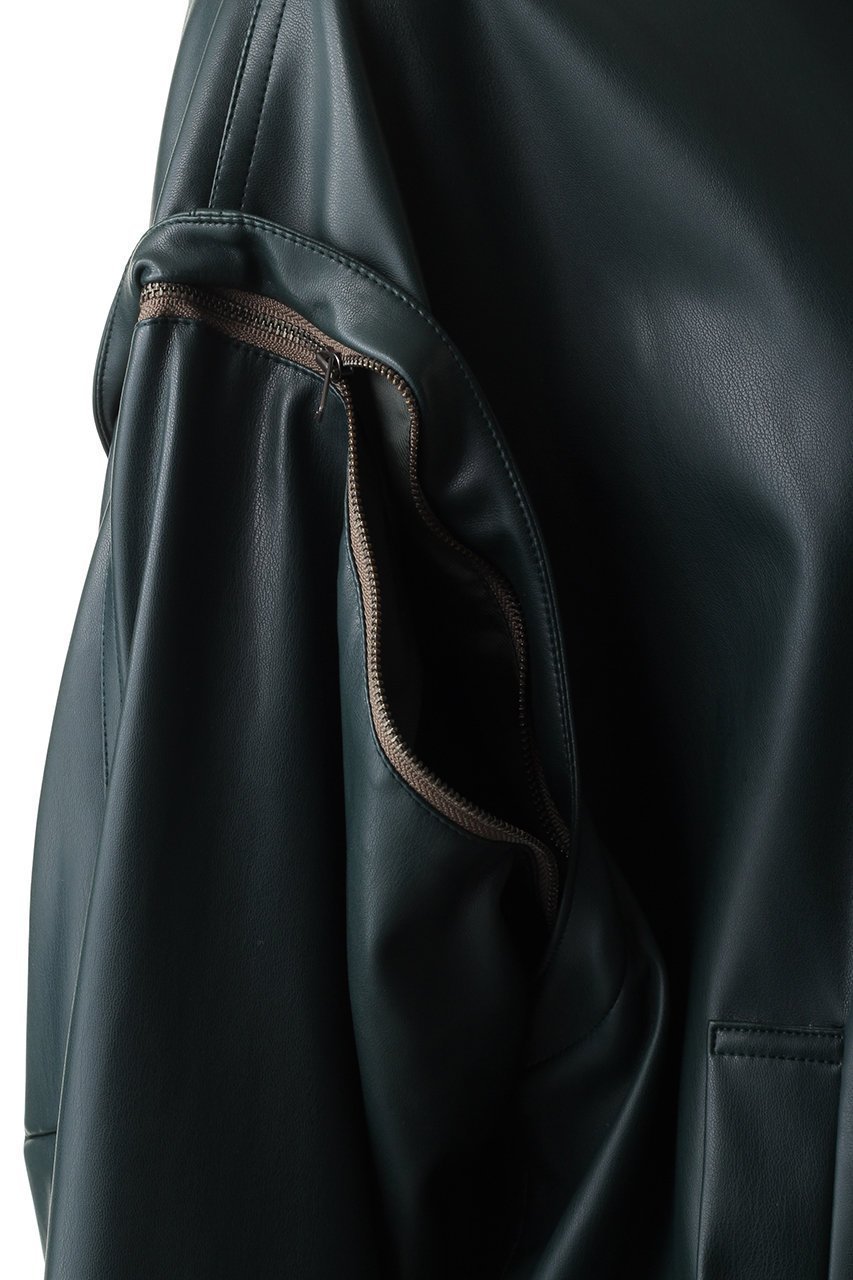 【メゾンスペシャル/MAISON SPECIAL】のフェイクレザーモッズコート 人気、トレンドファッション・服の通販 founy(ファニー) 　ファッション　Fashion　レディースファッション　Fashion for Women　アウター　Coat / Outerwear Collection　コート・ロングコート・ピーコート　Long Coats, Peacoats & More　モッズコート・ミリタリー風アウター　Mods & Field Coats　ジップ　Zip, Zipper　フェイクレザー　Faux Leather, PU Leather　モッズコート　Mods Coat, Military Parka　ロング　Long, Long-Length　other-7|ID: prp329100004898149 ipo3291000000036641538