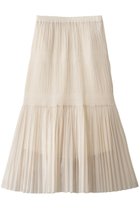 【デパリエ/DEPAREILLE】のオーガンジーティアードプリーツスカート 人気、トレンドファッション・服の通販 founy(ファニー) ファッション Fashion レディースファッション Fashion for Women スカート Skirts プリーツスカート / 上品フェミニンスタイル Pleated Skirts ロングスカート Long Skirts / Maxi & Midi Skirts オーガンジー Organza Fabric シンプル Simple, Minimal フェミニン Feminine, Girly プリーツ Pleats, Pleated リュクス Luxury, Elegant, High-End, Chic ロング Long, Long-Length thumbnail アイボリー|ID: prp329100004898152 ipo3291000000036641625