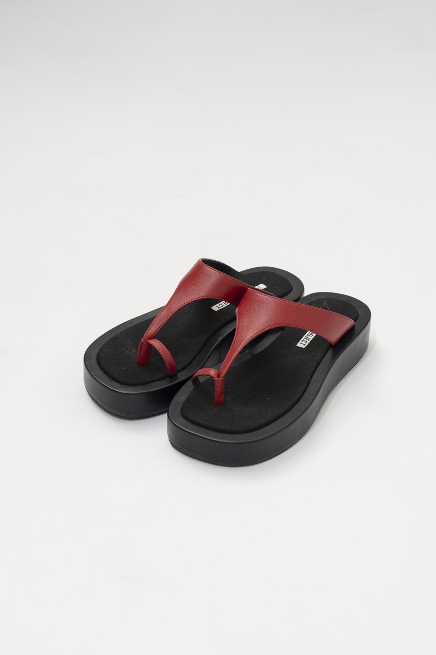 【プランク プロジェクト/PRANK PROJECT】のプラットフォームトングサンダル インテリア・キッズ・メンズ・レディースファッション・服の通販 founy(ファニー) 　ファッション　Fashion　レディースファッション　Fashion for Women　サンダル　Sandals, Summer Shoes　シンプル　Simple, Minimal　バランス　Balance, Style Balance　ワイド　Wide, Wide Fit　再入荷　Restock / Back in Stock　RED(レッド)|ID: prp329100004898160 ipo3291000000036641795