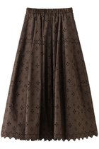 【ブラミンク/BLAMINK】のエンブロイダリーゴアードスカート 人気、トレンドファッション・服の通販 founy(ファニー) ファッション Fashion レディースファッション Fashion for Women スカート Skirts パーティ Party, Party Style フレア Flare, Flared 夏 Summer thumbnail ダークブラウン|ID: prp329100004898161 ipo3291000000036641806