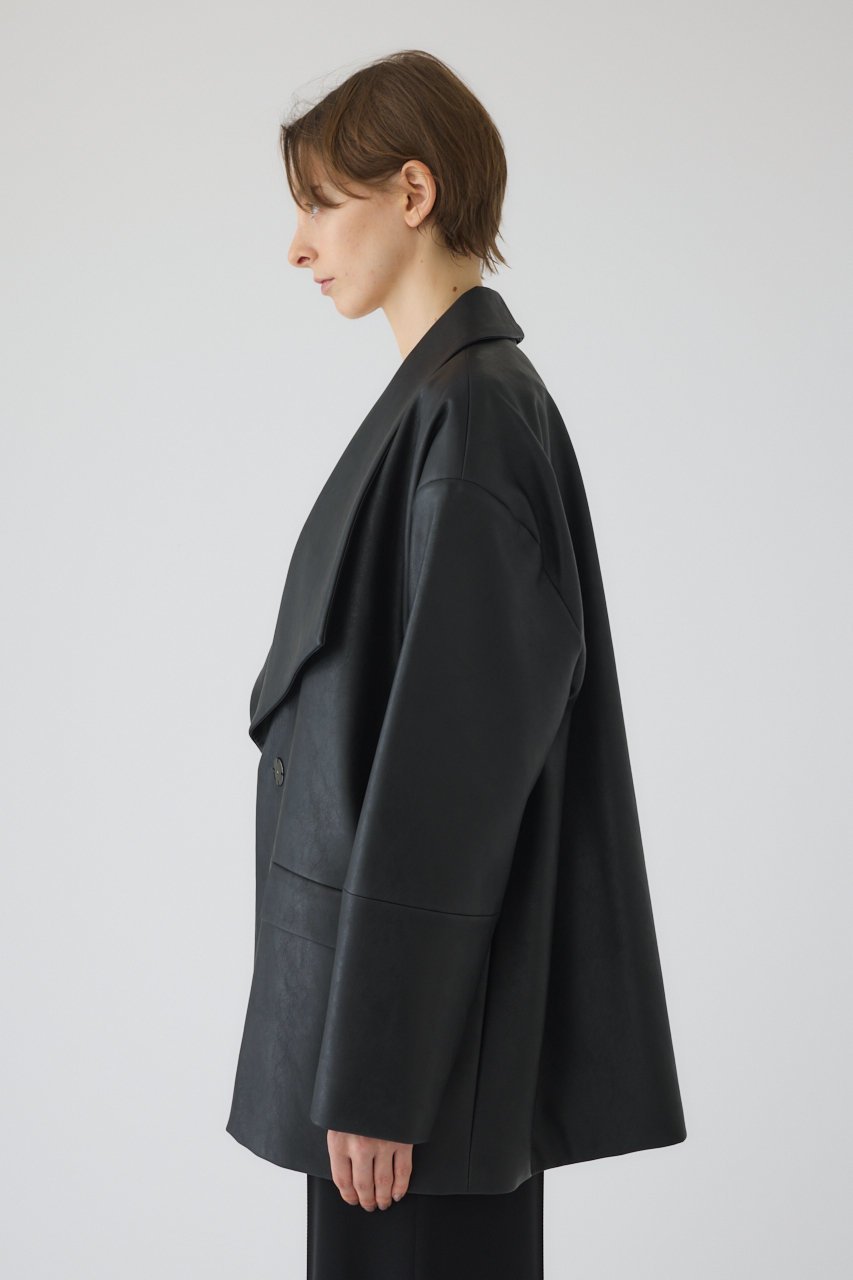 【リムアーク/RIM.ARK】のClassical leather like JK/ジャケット 人気、トレンドファッション・服の通販 founy(ファニー) 　ファッション　Fashion　レディースファッション　Fashion for Women　アウター　Coat / Outerwear Collection　レディースジャケット・軽アウター　Jackets　ショール　Shawl, Wrap　ジャケット　Jacket, Outerwear　ドレス　Dress, One-Piece　フェイクレザー　Faux Leather, PU Leather　フェミニン　Feminine, Girly　マニッシュ　Mannish, Boyish　リラックス　Relax, Relaxed Fit　other-3|ID: prp329100004898164 ipo3291000000036641847