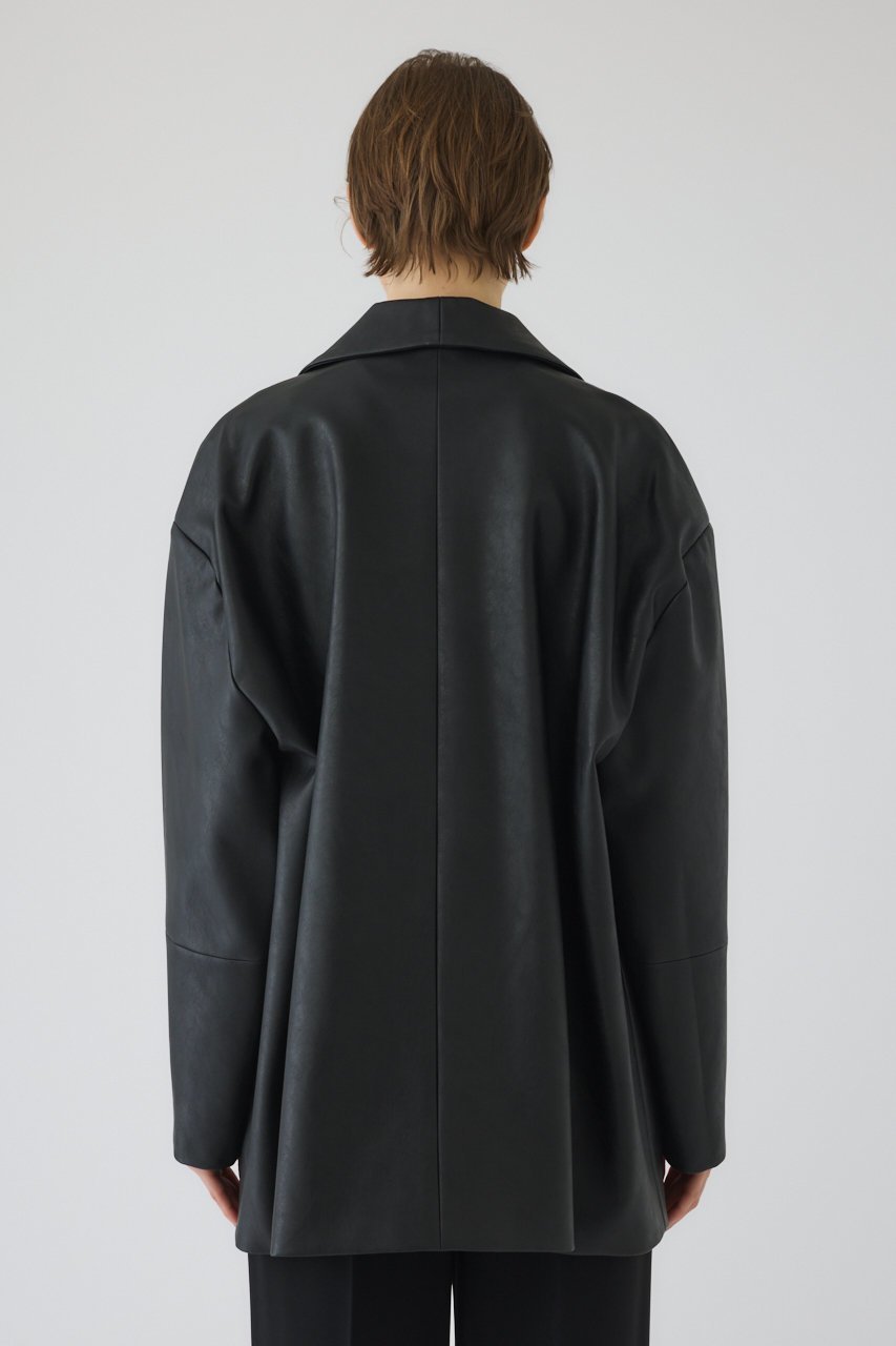 【リムアーク/RIM.ARK】のClassical leather like JK/ジャケット 大人の最旬トレンドファッション＆コーディネート founy(ファウニー) 　ファッション　Fashion　レディースファッション　Fashion for Women　アウター　Coat / Outerwear Collection　レディースジャケット・軽アウター　Jackets　ショール　Shawl, Wrap　ジャケット　Jacket, Outerwear　ドレス　Dress, One-Piece　フェイクレザー　Faux Leather, PU Leather　フェミニン　Feminine, Girly　マニッシュ　Mannish, Boyish　リラックス　Relax, Relaxed Fit　other-4|ID: prp329100004898164 ipo3291000000036908632
