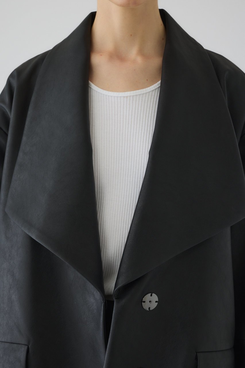 【リムアーク/RIM.ARK】のClassical leather like JK/ジャケット 大人の最旬トレンドファッション＆コーディネート founy(ファウニー) 　ファッション　Fashion　レディースファッション　Fashion for Women　アウター　Coat / Outerwear Collection　レディースジャケット・軽アウター　Jackets　ショール　Shawl, Wrap　ジャケット　Jacket, Outerwear　ドレス　Dress, One-Piece　フェイクレザー　Faux Leather, PU Leather　フェミニン　Feminine, Girly　マニッシュ　Mannish, Boyish　リラックス　Relax, Relaxed Fit　other-5|ID: prp329100004898164 ipo3291000000036908633