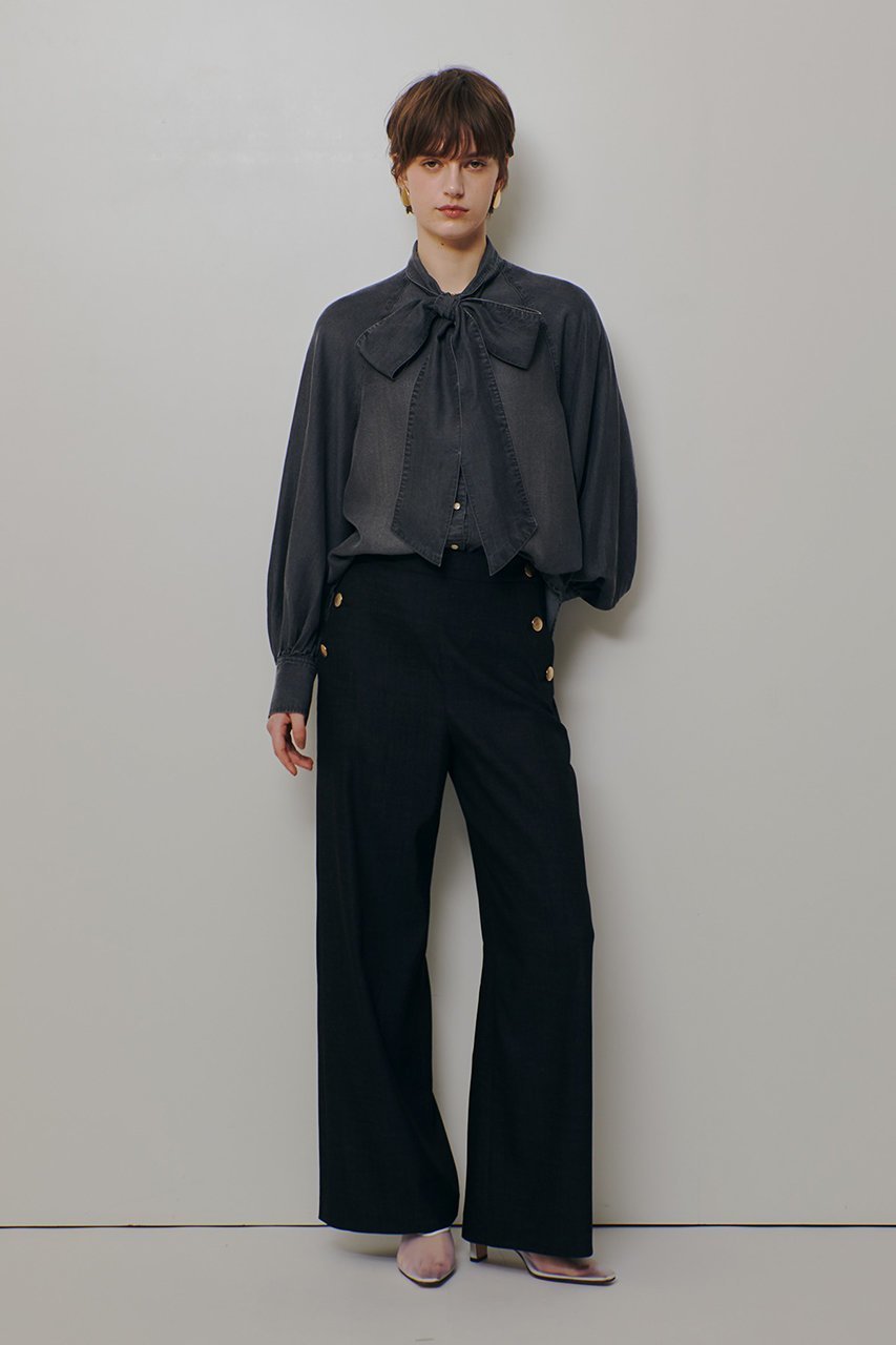 【アルアバイル/allureville】の【WEB別注】デニムライクマリンパンツ 大人の最旬トレンドファッション＆コーディネート founy(ファウニー) 　ファッション　Fashion　レディースファッション　Fashion for Women　パンツ　Pants & Trousers　クール　Cool, Chic　シンプル　Simple, Minimal　ストレート　Straight, Straight Cut　ポケット　Pocket, Pocket Detail　エレガント 上品　Elegant　別注　Limited Edition, Custom Order　定番　Standard, Basic Item　other-7|ID: prp329100004898186 ipo3291000000036642496