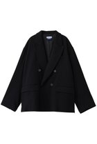 【メゾンスペシャル/MAISON SPECIAL】の【UNISEX】オメガリブプライムオーバーダブルジャケット 人気、トレンドファッション・服の通販 founy(ファニー) ファッション Fashion レディースファッション Fashion for Women アウター Coat / Outerwear Collection レディースジャケット・軽アウター Jackets ユニセックス Unisex, Genderless ジップ Zip, Zipper ジャケット Jacket, Outerwear スリット Slit, Slit Detail ダブル Double, Double-Breasted thumbnail BLK(ブラック)|ID: prp329100004898205 ipo3291000000036642747