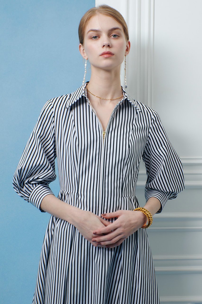 【アルアバイル/allureville】の【LOULOU WILLOUGHBY】タックパフシャツワンピース 大人の最旬トレンドファッション＆コーディネート founy(ファウニー) 　ファッション　Fashion　レディースファッション　Fashion for Women　ワンピース　Dresses　シャツワンピース / 1枚で着映えコーデ　Shirt Dresses　チュニック　Tunic Tops & Dresses　スリーブ　Sleeve, Long Sleeve / Short Sleeve　チュニック　Tunic, Long Top　ドレス　Dress, One-Piece　フィット　Fit, Slim Fit　フレア　Flare, Flared　ロング　Long, Long-Length　other-2|ID: prp329100004898209 ipo3291000000036642785