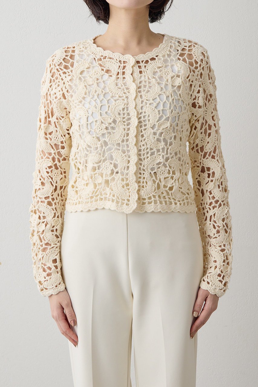 【ウィムガゼット/Whim Gazette】の【THE PAUSE】クロシェニットカーディガン 人気、トレンドファッション・服の通販 founy(ファニー) ファッション Fashion レディースファッション Fashion for Women トップス・カットソー Cut & Sew Tops ニット Knit Tops & Sweaters カーディガン・羽織り Layered Style Cardigans おすすめ Recommended / Our Picks かぎ針 Crochet インナー Innerwear カーディガン Cardigan, Knitwear ジャケット Jacket, Outerwear バランス Balance, Style Balance ボトム Bottoms, Lower Wear 新作・新入荷 New Arrivals / New In other-6|ID: prp329100004898210 ipo3291000000036642801