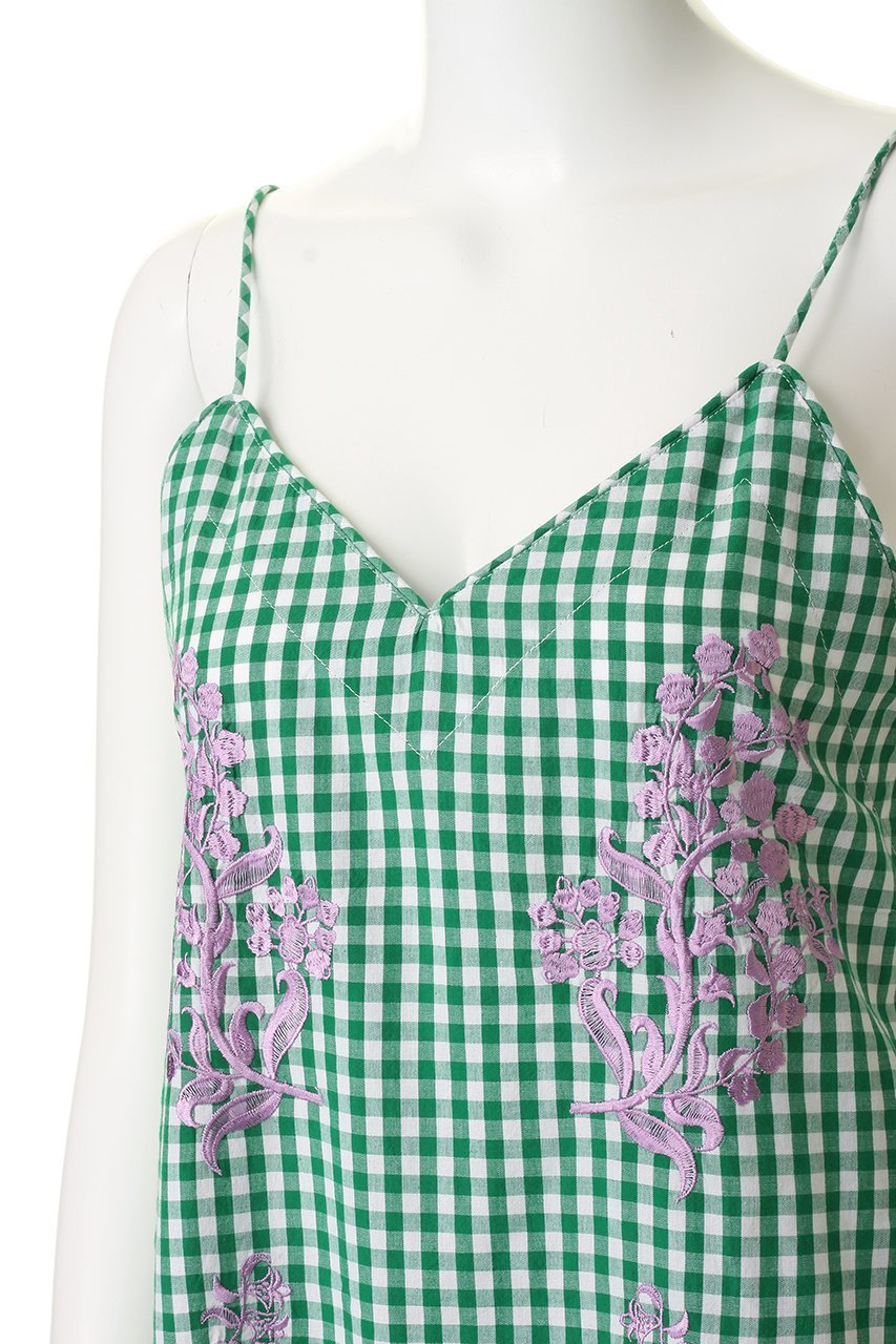 【ヌキテパ/NE QUITTEZ PAS】のCotton Poplin Mimosa エンブロイダリー キャミ ドレス 人気、トレンドファッション・服の通販 founy(ファニー) 　ファッション　Fashion　レディースファッション　Fashion for Women　ワンピース　Dresses　フォーマル・パーティードレス・結婚式用ドレス　Elegant & Casual Dresses　チュニック　Tunic Tops & Dresses　インナー　Innerwear　エンブロイダリー　Embroidery Design　キャミ　Camisole, Cami Top　ギャザー　Gathered, Ruffled　シルバー　Silver, Metallic Silver　タンク　Tank Top, Sleeveless Top　チャーム　Charm, Pendant　チュニック　Tunic, Long Top　ドレス　Dress, One-Piece　フェミニン　Feminine, Girly　フロント　Front, Front Design　ロング　Long, Long-Length　夏　Summer　新作・新入荷　New Arrivals / New In　other-5|ID: prp329100004898240 ipo3291000000036643099