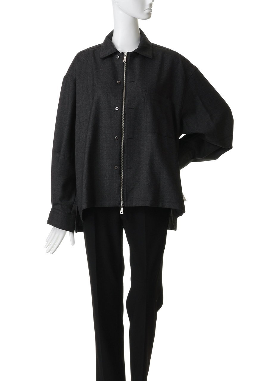 【メゾンスペシャル/MAISON SPECIAL】の【UNISEX】西川毛織 ウールZIPシャツ 人気、トレンドファッション・服の通販 founy(ファニー) 　ファッション　Fashion　レディースファッション　Fashion for Women　トップス・カットソー　Cut & Sew Tops　シャツ・ブラウス・オフィスカジュアル　Elegant Blouses & Button-Ups　ユニセックス　Unisex, Genderless　ジップ　Zip, Zipper　スリーブ　Sleeve, Long Sleeve / Short Sleeve　ロング　Long, Long-Length　エレガント 上品　Elegant　新作・新入荷　New Arrivals / New In　other-2|ID: prp329100004898243 ipo3291000000036643115