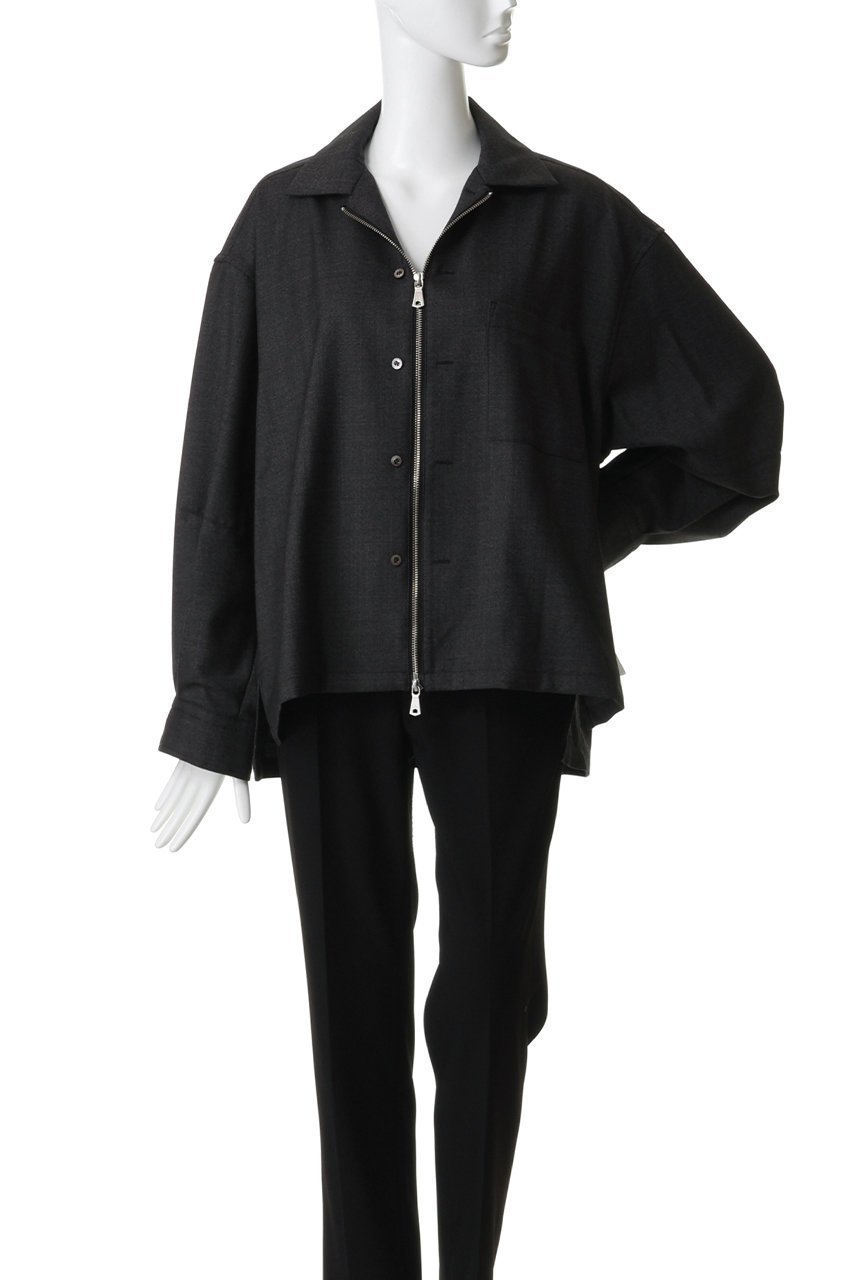 【メゾンスペシャル/MAISON SPECIAL】の【UNISEX】西川毛織 ウールZIPシャツ 人気、トレンドファッション・服の通販 founy(ファニー) 　ファッション　Fashion　レディースファッション　Fashion for Women　トップス・カットソー　Cut & Sew Tops　シャツ・ブラウス・オフィスカジュアル　Elegant Blouses & Button-Ups　ユニセックス　Unisex, Genderless　ジップ　Zip, Zipper　スリーブ　Sleeve, Long Sleeve / Short Sleeve　ロング　Long, Long-Length　エレガント 上品　Elegant　新作・新入荷　New Arrivals / New In　other-6|ID: prp329100004898243 ipo3291000000036643119