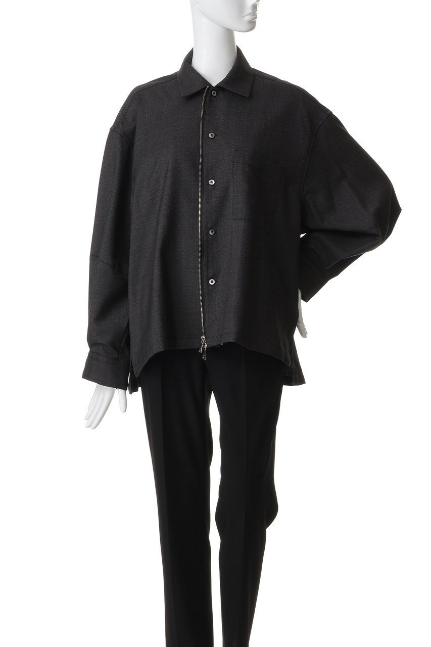 【メゾンスペシャル/MAISON SPECIAL】の【UNISEX】西川毛織 ウールZIPシャツ 人気、トレンドファッション・服の通販 founy(ファニー) 　ファッション　Fashion　レディースファッション　Fashion for Women　トップス・カットソー　Cut & Sew Tops　シャツ・ブラウス・オフィスカジュアル　Elegant Blouses & Button-Ups　ユニセックス　Unisex, Genderless　ジップ　Zip, Zipper　スリーブ　Sleeve, Long Sleeve / Short Sleeve　ロング　Long, Long-Length　エレガント 上品　Elegant　新作・新入荷　New Arrivals / New In　other-7|ID: prp329100004898243 ipo3291000000036643120