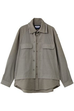 【メゾンスペシャル/MAISON SPECIAL】の【UNISEX】レイヤリングオープンカラーシャツ 人気、トレンドファッション・服の通販 founy(ファニー) ファッション Fashion レディースファッション Fashion for Women トップス・カットソー Cut & Sew Tops シャツ・ブラウス・オフィスカジュアル Elegant Blouses & Button-Ups ジュエリー Jewelry ファッションリング Fashion Rings イヤリング・フープ・ドロップタイプ Hoop, Drop & Clip Earrings ユニセックス Unisex, Genderless ストライプ Stripe, Striped Pattern ストレッチ Stretch, Stretchy Fabric スリーブ Sleeve, Long Sleeve / Short Sleeve ドッキング Docking, Mixed Material ロング Long, Long-Length 新作・新入荷 New Arrivals / New In |ID:prp329100004898244