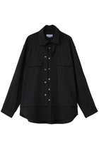 【メゾンスペシャル/MAISON SPECIAL】の【UNISEX】レイヤリングオープンカラーシャツ BLK(ブラック)|ID: prp329100004898244 ipo3291000000036931666