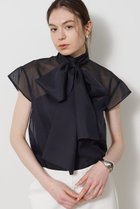 【ウィムガゼット/Whim Gazette】のシアーボウタイブラウス 人気、トレンドファッション・服の通販 founy(ファニー) ファッション Fashion レディースファッション Fashion for Women トップス・カットソー Cut & Sew Tops シャツ・ブラウス・オフィスカジュアル Elegant Blouses & Button-Ups おすすめ Recommended / Our Picks オーガンジー Organza Fabric カットソー Cut and Sewn Top ギンガム Gingham, Gingham Fabric ショート Short, Short Length スウェット / スエット Sweatshirt, Sweatwear スリーブ Sleeve, Long Sleeve / Short Sleeve チェック Check, Plaid, Tartan エレガント 上品 Elegant 夏 Summer 新作・新入荷 New Arrivals / New In 春 Spring S/S・春夏 SS, Spring/Summer, Warm Season thumbnail ブラック|ID: prp329100004898246 ipo3291000000036643136