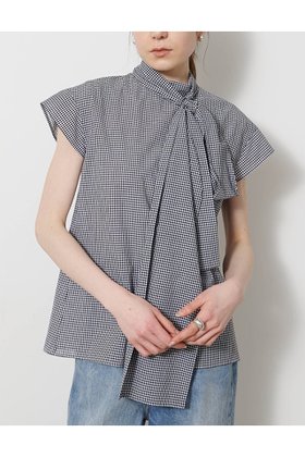 【ウィムガゼット/Whim Gazette】のシアーボウタイブラウス 人気、トレンドファッション・服の通販 founy(ファニー) ファッション Fashion レディースファッション Fashion for Women トップス・カットソー Cut & Sew Tops シャツ・ブラウス・オフィスカジュアル Elegant Blouses & Button-Ups おすすめ Recommended / Our Picks オーガンジー Organza Fabric カットソー Cut and Sewn Top ギンガム Gingham, Gingham Fabric ショート Short, Short Length スウェット / スエット Sweatshirt, Sweatwear スリーブ Sleeve, Long Sleeve / Short Sleeve チェック Check, Plaid, Tartan エレガント 上品 Elegant 夏 Summer 春 Spring S/S・春夏 SS, Spring/Summer, Warm Season |ID:prp329100004898246