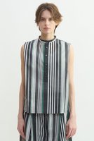 【プレインピープル/PLAIN PEOPLE】のストライプノースリーブブラウス 人気、トレンドファッション・服の通販 founy(ファニー) ファッション Fashion レディースファッション Fashion for Women トップス・カットソー Cut & Sew Tops キャミソール&ノースリーブ Camisoles & Sleeveless Tops シャツ・ブラウス・オフィスカジュアル Elegant Blouses & Button-Ups ストライプ Stripe, Striped Pattern スリーブ Sleeve, Long Sleeve / Short Sleeve ノースリーブ Sleeveless, No-Sleeve フレンチ French, French Style モノトーン Monotone, Black and White エレガント 上品 Elegant 夏 Summer 新作・新入荷 New Arrivals / New In |ID:prp329100004898249