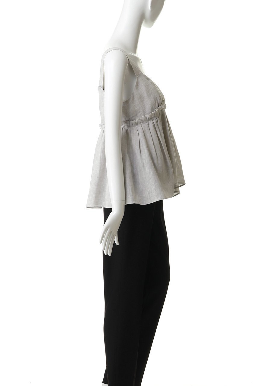 【エブール/ebure】の【4/3 0:00販売開始】ライトピュアリネン ショートキャミソール 人気、トレンドファッション・服の通販 founy(ファニー) 　ファッション　Fashion　レディースファッション　Fashion for Women　トップス・カットソー　Cut & Sew Tops　キャミソール&ノースリーブ　Camisoles & Sleeveless Tops　シャツ・ブラウス・オフィスカジュアル　Elegant Blouses & Button-Ups　おすすめ　Recommended / Our Picks　イタリア　Italy　キャミソール　Camisole, Spaghetti Strap Top　ギャザー　Gathered, Ruffled　クール　Cool, Chic　ショート　Short, Short Length　ジャケット　Jacket, Outerwear　スタイリッシュ　Stylish, Fashionable　デニム　Denim, Jeans Material　ネップ　Nepp, Slub Yarn　ノースリーブ　Sleeveless, No-Sleeve　マキシ　Maxi, Full Length　マニッシュ　Mannish, Boyish　リネン　Linen, Linen Fabric　エレガント 上品　Elegant　other-3|ID: prp329100004898255 ipo3291000000036643210