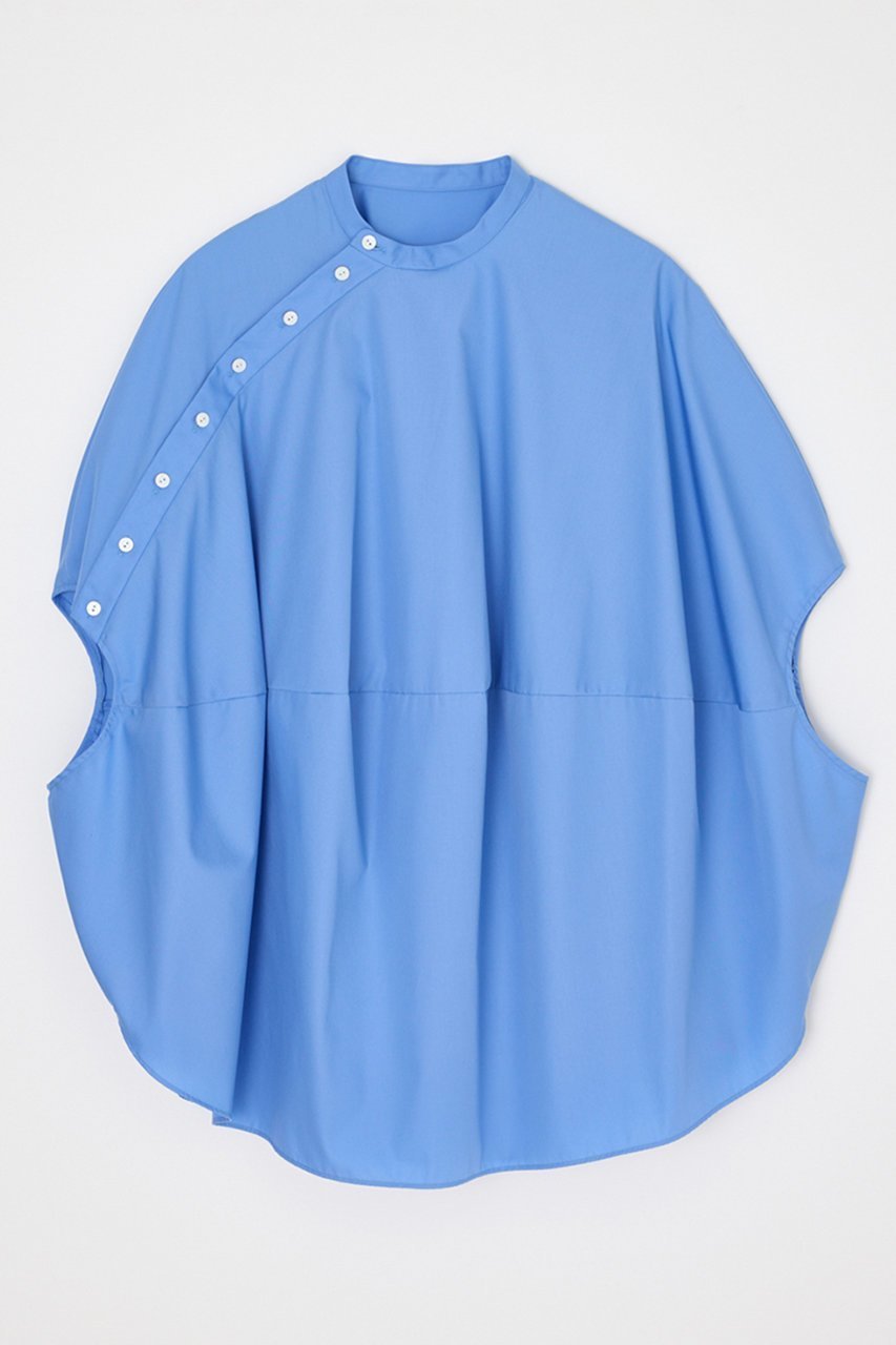 【エンフォルド/ENFOLD】の【4/1 12:00販売開始】GLOBE P.O インテリア・キッズ・メンズ・レディースファッション・服の通販 founy(ファニー) ファッション Fashion レディースファッション Fashion for Women トップス・カットソー Cut & Sew Tops シャツ・ブラウス・オフィスカジュアル Elegant Blouses & Button-Ups アシンメトリー Asymmetrical Style エレガント 上品 Elegant スリーブ Sleeve, Long Sleeve / Short Sleeve ドレープ Drape, Draping Fabric ブロード Broadcloth, Fine Cotton ロング Long, Long-Length 新作・新入荷 New Arrivals / New In サックス|ID: prp329100004898262 ipo3291000000036643247