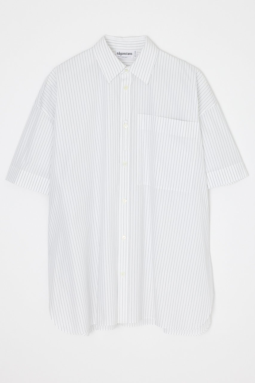 【ナゴンスタンス/nagonstans】の【4/1 10:00販売開始】harf-sleeves men s like shirt インテリア・キッズ・メンズ・レディースファッション・服の通販 founy(ファニー) ファッション Fashion レディースファッション Fashion for Women トップス・カットソー Cut & Sew Tops シャツ・ブラウス・オフィスカジュアル Elegant Blouses & Button-Ups なめらか Smooth, Silky Texture ショート Short, Short Length スリーブ Sleeve, Long Sleeve / Short Sleeve ポケット Pocket, Pocket Detail 新作・新入荷 New Arrivals / New In Salt|ID: prp329100004898265 ipo3291000000036643268