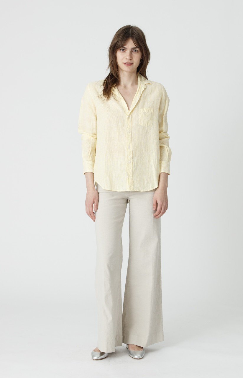 【フランク&アイリーン/Frank&Eileen】のEILEEN イタリアンリネン イエローストライプ シャツ 人気、トレンドファッション・服の通販 founy(ファニー) ファッション Fashion レディースファッション Fashion for Women トップス・カットソー Cut & Sew Tops シャツ・ブラウス・オフィスカジュアル Elegant Blouses & Button-Ups イエロー Yellow ストライプ Stripe, Striped Pattern スリーブ Sleeve, Long Sleeve / Short Sleeve デコルテ Décolleté, Neckline リネン Linen, Linen Fabric ロング Long, Long-Length 夏 Summer 新作・新入荷 New Arrivals / New In 羽織 Haori, Light Jacket other-6|ID: prp329100004898267 ipo3291000000036643283