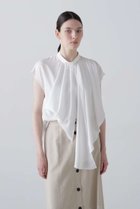 【アドーア/ADORE】のピーチファイユブラウス 人気、トレンドファッション・服の通販 founy(ファニー) ファッション Fashion レディースファッション Fashion for Women トップス・カットソー Cut & Sew Tops シャツ・ブラウス・オフィスカジュアル Elegant Blouses & Button-Ups おすすめ Recommended / Our Picks アシンメトリー Asymmetrical Style オケージョン Occasion Wear ショート Short, Short Length スリーブ Sleeve, Long Sleeve / Short Sleeve セットアップ Set-Up, Coordinated Outfit フロント Front, Front Design 新作・新入荷 New Arrivals / New In ビジネス 仕事 通勤 Business / Work / Commuting thumbnail ホワイト|ID: prp329100004898271 ipo3291000000036643307