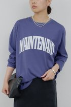 【ガリャルダガランテ/GALLARDAGALANTE】のラウンドロゴT 人気、トレンドファッション・服の通販 founy(ファニー) ファッション Fashion レディースファッション Fashion for Women トップス・カットソー Cut & Sew Tops シャツ・ブラウス・オフィスカジュアル Elegant Blouses & Button-Ups ロングTシャツ・Tシャツ Longline T-Shirts & Tees カットソー・ベーシックTシャツ Cut-and-Sewn Tops / Stretch Tees & Basics シンプル Simple, Minimal スリーブ Sleeve, Long Sleeve / Short Sleeve ラウンド Round, Round Neck ロング Long, Long-Length thumbnail ブルー|ID: prp329100004898771 ipo3291000000036649466