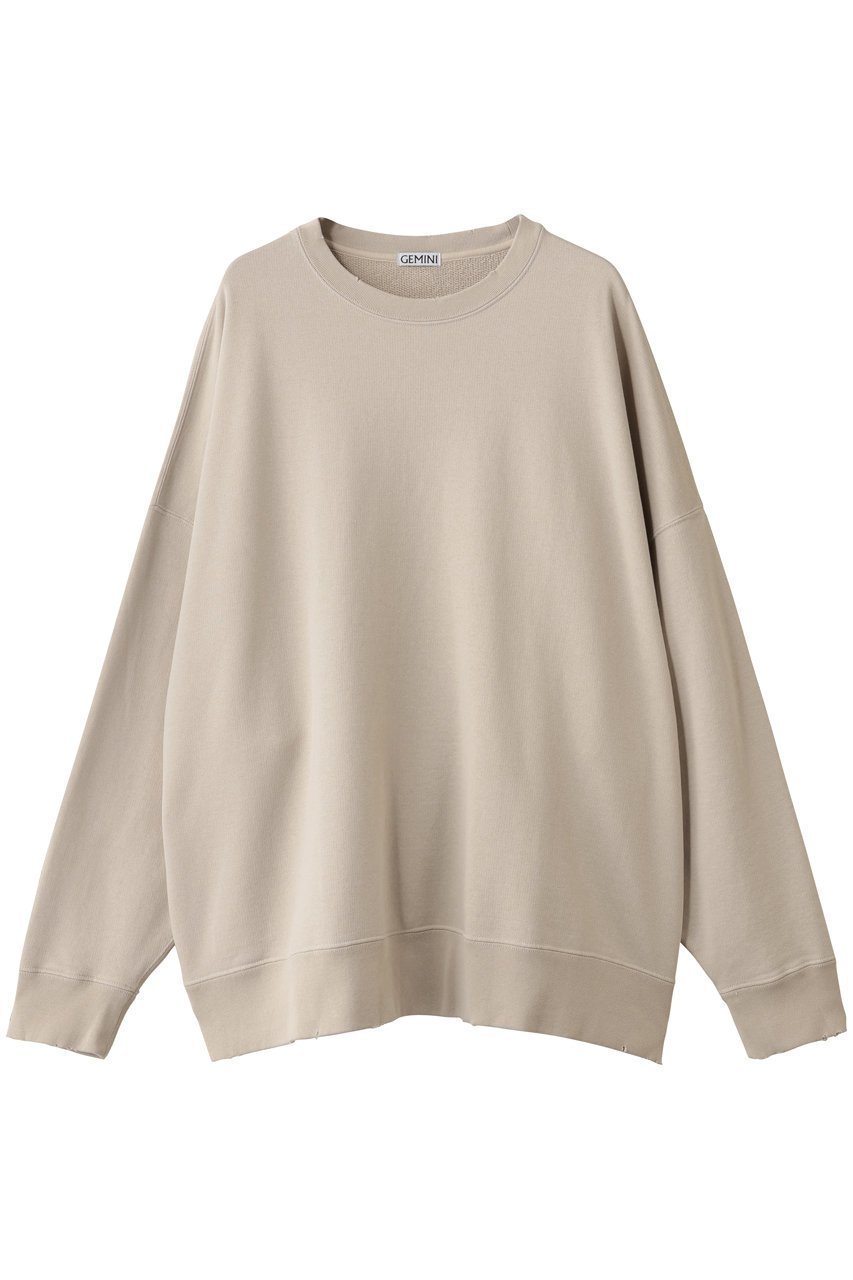 【ウィムガゼット/Whim Gazette】の【GEMINI】オーバーバックプリントスウェット 人気、トレンドファッション・服の通販 founy(ファニー) 　ファッション　Fashion　レディースファッション　Fashion for Women　トップス・カットソー　Cut & Sew Tops　シャツ・ブラウス・オフィスカジュアル　Elegant Blouses & Button-Ups　レディースパーカー・カジュアルフーディー　Casual Hoodies & Sweatshirts　ロングTシャツ・Tシャツ　Longline T-Shirts & Tees　スウェット・クルーネックトップス　Sweatshirts & Crewnecks / Relaxed Fit Sweat Tops　カットソー・ベーシックTシャツ　Cut-and-Sewn Tops / Stretch Tees & Basics　シンプル　Simple, Minimal　スリーブ　Sleeve, Long Sleeve / Short Sleeve　ダメージ　Distressed, Destroyed　プリント　Print, Printed Pattern　ロング　Long, Long-Length　A/W・秋冬　Autumn/Winter　 other-1|ID: prp329100004898772 ipo3291000000036649479