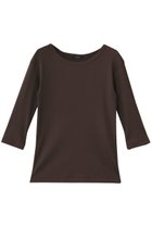 【アルアバイル/allureville】のテレコ3/4SLボートネックプルオーバー 人気、トレンドファッション・服の通販 founy(ファニー) ファッション Fashion レディースファッション Fashion for Women トップス・カットソー Cut & Sew Tops シャツ・ブラウス・オフィスカジュアル Elegant Blouses & Button-Ups ロングTシャツ・Tシャツ Longline T-Shirts & Tees カジュアルプルオーバー・ニットトップス Pullovers & Knit Tops / Casual Pullovers カットソー・ベーシックTシャツ Cut-and-Sewn Tops / Stretch Tees & Basics おすすめ Recommended / Our Picks インナー Innerwear シンプル Simple, Minimal スリーブ Sleeve, Long Sleeve / Short Sleeve テレコ Ribbed, Rib Stitch ロング Long, Long-Length thumbnail ダークブラウン|ID: prp329100004898786 ipo3291000000036649659