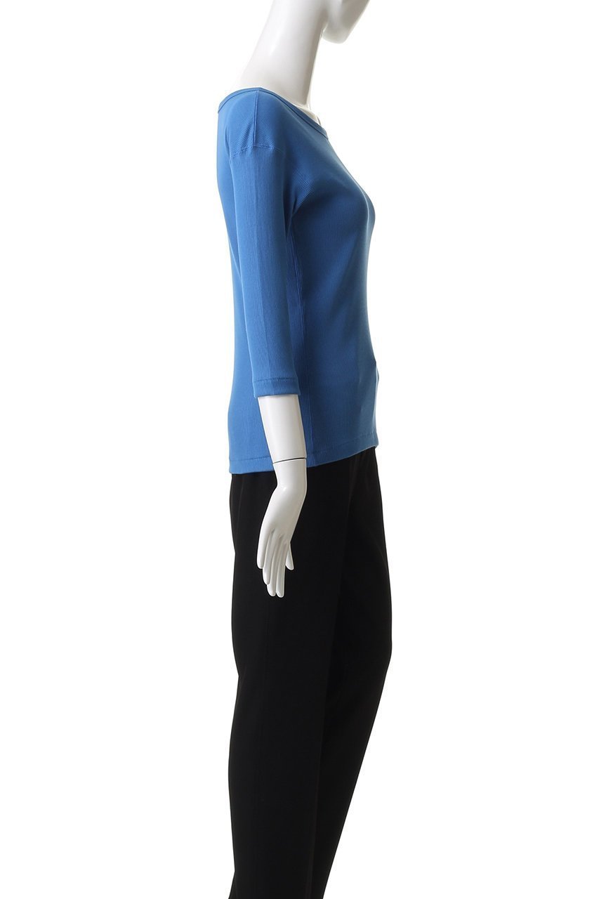 【アルアバイル/allureville】のテレコ3/4SLボートネックプルオーバー 人気、トレンドファッション・服の通販 founy(ファニー) 　ファッション　Fashion　レディースファッション　Fashion for Women　トップス・カットソー　Cut & Sew Tops　シャツ・ブラウス・オフィスカジュアル　Elegant Blouses & Button-Ups　ロングTシャツ・Tシャツ　Longline T-Shirts & Tees　カジュアルプルオーバー・ニットトップス　Pullovers & Knit Tops / Casual Pullovers　カットソー・ベーシックTシャツ　Cut-and-Sewn Tops / Stretch Tees & Basics　おすすめ　Recommended / Our Picks　インナー　Innerwear　シンプル　Simple, Minimal　スリーブ　Sleeve, Long Sleeve / Short Sleeve　テレコ　Ribbed, Rib Stitch　ロング　Long, Long-Length　other-3|ID: prp329100004898786 ipo3291000000036649661