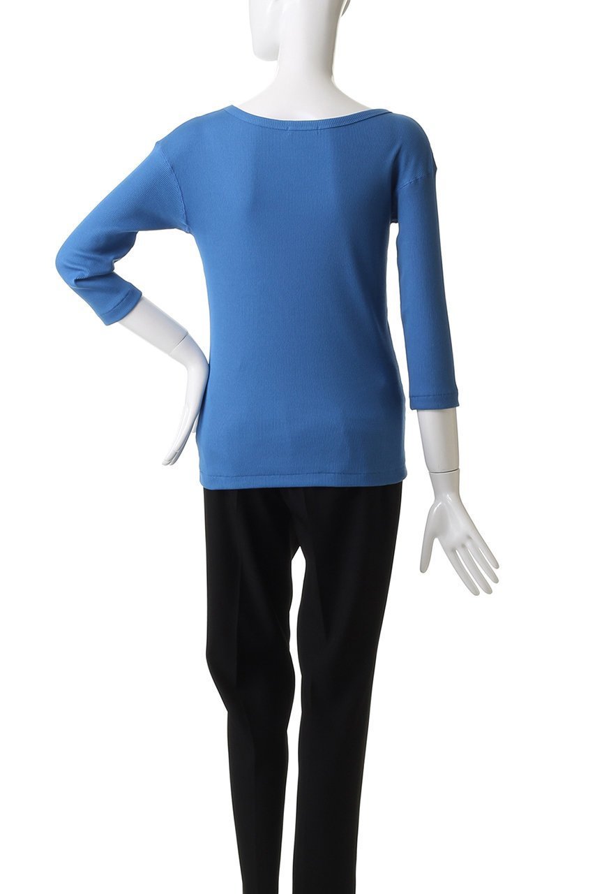 【アルアバイル/allureville】のテレコ3/4SLボートネックプルオーバー 人気、トレンドファッション・服の通販 founy(ファニー) 　ファッション　Fashion　レディースファッション　Fashion for Women　トップス・カットソー　Cut & Sew Tops　シャツ・ブラウス・オフィスカジュアル　Elegant Blouses & Button-Ups　ロングTシャツ・Tシャツ　Longline T-Shirts & Tees　カジュアルプルオーバー・ニットトップス　Pullovers & Knit Tops / Casual Pullovers　カットソー・ベーシックTシャツ　Cut-and-Sewn Tops / Stretch Tees & Basics　おすすめ　Recommended / Our Picks　インナー　Innerwear　シンプル　Simple, Minimal　スリーブ　Sleeve, Long Sleeve / Short Sleeve　テレコ　Ribbed, Rib Stitch　ロング　Long, Long-Length　other-4|ID: prp329100004898786 ipo3291000000036649662