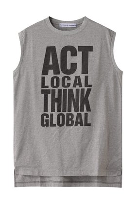 【サードマガジン/THIRD MAGAZINE】 【KATHARINE HAMNETT x THIRD MAGAZINE】限定ノースリーブTシャツ人気、トレンドファッション・服の通販 founy(ファニー) ファッション Fashion レディースファッション Fashion for Women トップス・カットソー Cut & Sew Tops キャミソール&ノースリーブ Camisoles & Sleeveless Tops シャツ・ブラウス・オフィスカジュアル Elegant Blouses & Button-Ups ロングTシャツ・Tシャツ Longline T-Shirts & Tees カットソー・ベーシックTシャツ Cut-and-Sewn Tops / Stretch Tees & Basics コラボ Collaboration, Collab ショート Short, Short Length スリーブ Sleeve, Long Sleeve / Short Sleeve ノースリーブ Sleeveless, No-Sleeve バランス Balance, Style Balance ビンテージ Vintage, Retro Style プリント Print, Printed Pattern |ID:prp329100004898789