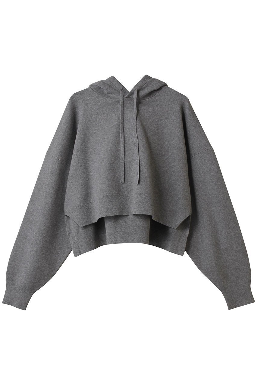 【エンフォルド/ENFOLD】のCROPPED HOODED PULLOVER プルオーバー インテリア・キッズ・メンズ・レディースファッション・服の通販 founy(ファニー) ファッション Fashion レディースファッション Fashion for Women トップス・カットソー Cut & Sew Tops シャツ・ブラウス・オフィスカジュアル Elegant Blouses & Button-Ups レディースパーカー・カジュアルフーディー Casual Hoodies & Sweatshirts ロングTシャツ・Tシャツ Longline T-Shirts & Tees カジュアルプルオーバー・ニットトップス Pullovers & Knit Tops / Casual Pullovers スウェット・クルーネックトップス Sweatshirts & Crewnecks / Relaxed Fit Sweat Tops カットソー・ベーシックTシャツ Cut-and-Sewn Tops / Stretch Tees & Basics エレガント 上品 Elegant クロップド Cropped, Short Length ショルダー Shoulder, Shoulder Strap ストレッチ Stretch, Stretchy Fabric スポーティ Sporty, Casual Athletic スーツ Suit, Formalwear バランス Balance, Style Balance フィット Fit, Slim Fit トップグレー|ID: prp329100004898797 ipo3291000000036649739