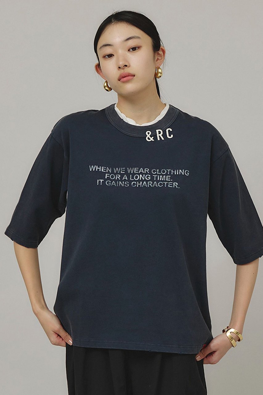 【カレンソロジー/Curensology】の【UNIVERSAL OVERALL】別注ショートスリーブTシャツ 人気、トレンドファッション・服の通販 founy(ファニー) 　ファッション　Fashion　レディースファッション　Fashion for Women　トップス・カットソー　Cut & Sew Tops　シャツ・ブラウス・オフィスカジュアル　Elegant Blouses & Button-Ups　ロングTシャツ・Tシャツ　Longline T-Shirts & Tees　カットソー・ベーシックTシャツ　Cut-and-Sewn Tops / Stretch Tees & Basics　クラッシュ　Distressed, Crashed Style　ショート　Short, Short Length　スペシャル　Special, Limited Edition　スリーブ　Sleeve, Long Sleeve / Short Sleeve　バランス　Balance, Style Balance　別注　Limited Edition, Custom Order　 other-1|ID: prp329100004898825 ipo3291000000036649955