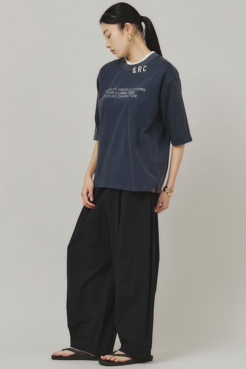 【カレンソロジー/Curensology】の【UNIVERSAL OVERALL】別注ショートスリーブTシャツ 人気、トレンドファッション・服の通販 founy(ファニー) 　ファッション　Fashion　レディースファッション　Fashion for Women　トップス・カットソー　Cut & Sew Tops　シャツ・ブラウス・オフィスカジュアル　Elegant Blouses & Button-Ups　ロングTシャツ・Tシャツ　Longline T-Shirts & Tees　カットソー・ベーシックTシャツ　Cut-and-Sewn Tops / Stretch Tees & Basics　クラッシュ　Distressed, Crashed Style　ショート　Short, Short Length　スペシャル　Special, Limited Edition　スリーブ　Sleeve, Long Sleeve / Short Sleeve　バランス　Balance, Style Balance　別注　Limited Edition, Custom Order　other-6|ID: prp329100004898825 ipo3291000000036649966